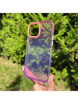 Bumudur Aksesuar iPhone 13 Pro Max Renk Geçişli Kamera Korumalı Silikon Kılıf