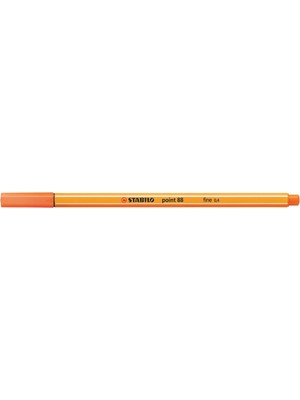 Stabilo Fineliner 88/30 Açık Alev Kırmızısı Keçeli Kalem 10 Lu Kutu Açık Kahve Renkli