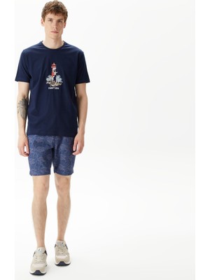 Nautica Erkek Lacivert Keten Bermuda B45222T.4NV