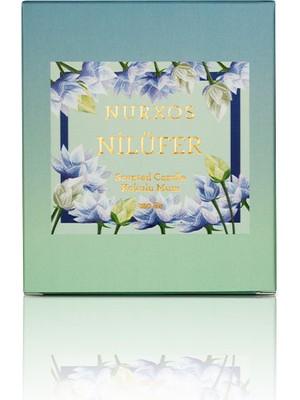 Nurxos 9688 Nilüfer Kutulu 2 Adet Kokulu Mum + Freshener Oda Spreyi