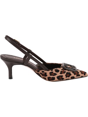 Poletto Kadın Leopar Desen Stiletto 9841 10 V1 C287