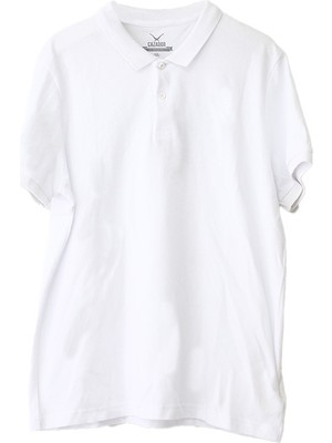 Cazador Caz 4713 Polo Pike T-Shırt Beyaz Erkek Polo Tshirt