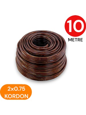 Tek-İş 2x0.75 Kordon Yassı Şeffaf Kablo 10 Metre