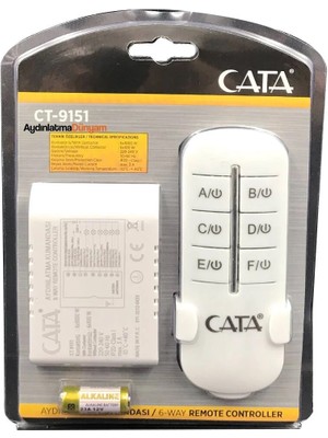 Cata 6lı Aydınlatma Kumandası 6X1000W