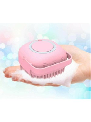 Kmlbrk-Store Duş Jeli Hazneli Silikon Fırça Şampuan Peeling Masaj Fırçası Banyo Duş Vücut Temizleme Kesesi