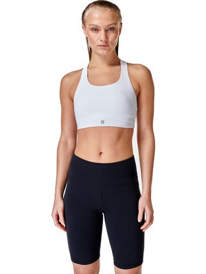 Sweaty Betty Power Medium Impact Sports Kadın Beyaz Fitness Bra