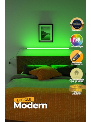 Luciole  Aplik Uzaktan Kumandalıyatak Üstü Tv Yanı Oturma Odası Rgb Çok Renkli LCAPL33