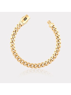 Atasay Monaco Chain Sarı Altın Bileklik - 11.50 mm