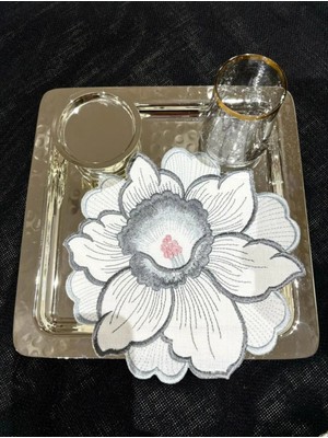 Nur Homing Lotus Kokteyl Peçete Gri