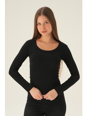Rays 952 U Yaka Bluz Siyah
