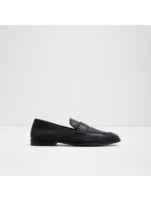 Aldo Siyah Deri Oxford&Loafer Ayakkabı Erkekler İçin Kısa Tabanlı Şık Tasarım