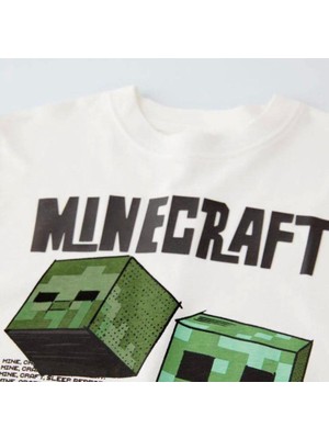 Miniko Kids Erkek Çocuk Mınecraft Modelli Pamuk Tişört