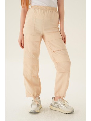 Rays 4024A Cep Detay Paraşüt Pantolon Taş