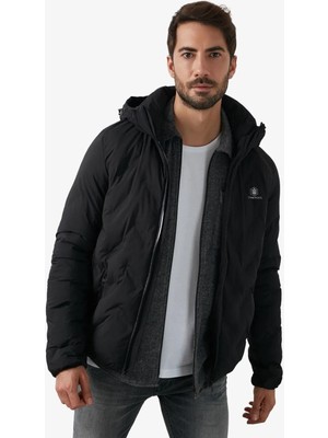 Lumberjack 3W ml Henry Coat 2SN17 Erkek Mont Şişme Siyah Renkli Modern Tasarım