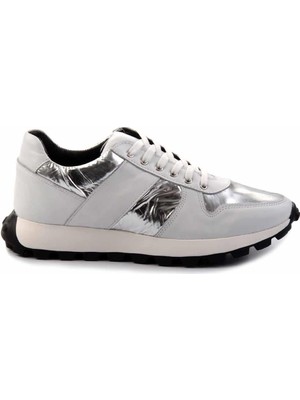 Bambi Beyaz Beyaz Paraşüt Deri Erkek Sneaker E01401086603