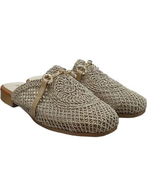 Pierre Cardin Üstü Fileli Kapalı Anatomik Yazlık Kadın Terlik