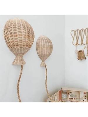 Zoa Collection Rattan Büyük Boy Balon Duvar Dekoru