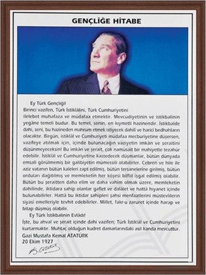 Nefertiya Panda 35X50 Gençliğe Hitabe Mdf Çerçeve