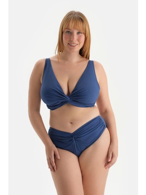 Dagi Indigo Yüksek Bel Bikini Alt