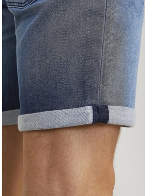 Jack & Jones Normal Bel Normal Açık Mavi Erkek Denim Şort Jjırıck Jjıcon Shorts Ge 341 I.k Jn