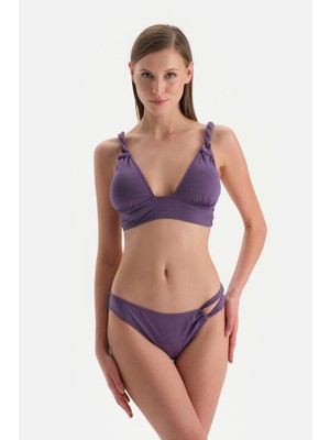 Dagi Mor Üçgen Bikini Üst