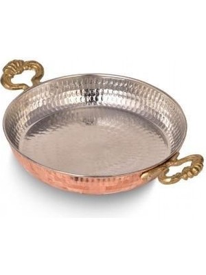 Turna Bakır Acemli Tava 4 No 20 cm Makine Dövme Kırmızı TURNA7560-1
