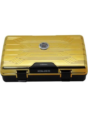 Jifeng Seyahat Tipi Puro Kutusu Humidor Gold (10Cigar)