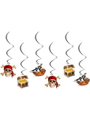 Parti Dükkanım Korsan Temalı Asmalı Tavan Süsü 6 Adet
