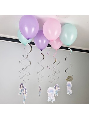 Parti Dükkanım Deniz Kızı Little Balonlu Tavan Süsü 6'lı