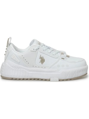 U.S. Polo Assn. Dance Wmn 4fx Beyaz-Bej Kadın Sneaker Ayakkabı