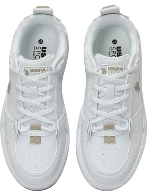 U.S. Polo Assn. Dance Wmn 4fx Beyaz-Bej Kadın Sneaker Ayakkabı