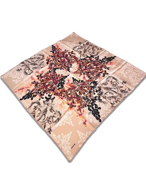 Aker Mavi Somon Desen Tivil Ipek Eşarp 8749713-931