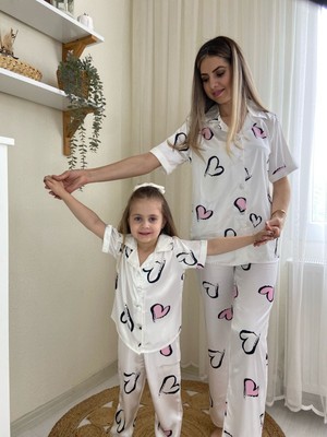 Ysfer Butik Anne Kız  Pijama Takımı