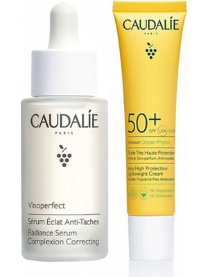Caudalie Vinoperfect Leke Karşıtı Işıltı Verici Serum 30 ml + Vinosun Very High Protection Spf 50 Gün