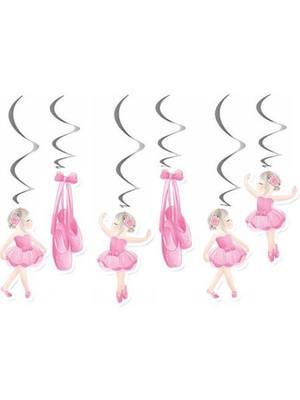 Parti Dükkanım Balerin Temalı Tavan Süs 6 Adet