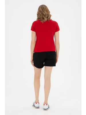 U.S. Polo Assn. Kadın Siyah Şort (Örme) 50280074-VR046