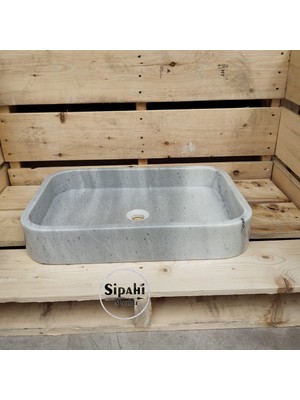 Sipahi Marble Gri Mermer Dikdörtgen Düz Lavabo