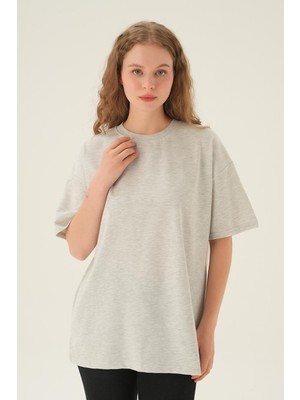 Rays 1633 Oversize Tişört Gri