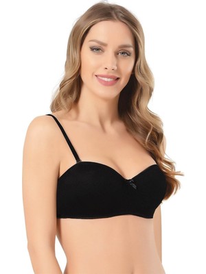 NBB Desensiz Desteksiz Balenli Kaplı Straplez Sütyen 3413