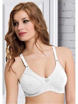 NBB Kadın Beyaz Penye Pamuklu Toparlayıcı Südyen 351