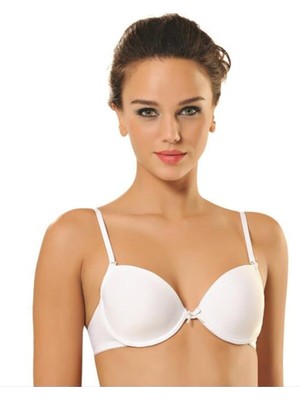 NBB 3528 Beyaz Mikro Kaplı Desteksiz Sütyen
