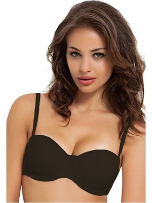 NBB Kadın Beyaz Destekli Mikro Dolgulu Straplez Sütyen 3520