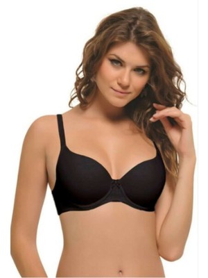 NBB 3505 Kadın Siyah Mikro Kaplı Desteksiz Sütyen