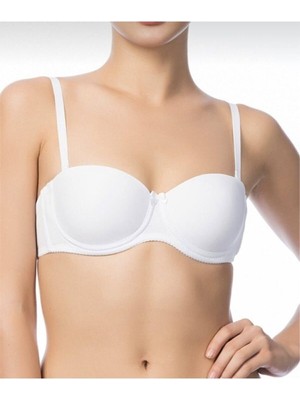 NBB 2'li Kadın Straplez Dolgusuz Kaplı Sütyen 3510