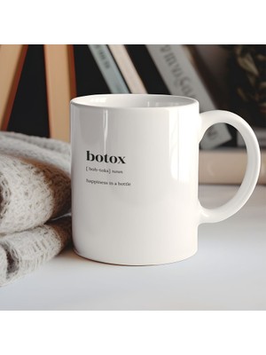 Bexdore Botox Tanımlı Kupa, Kahve Kupa, Komik Botoks Hediyesi, Komik Çift Ingilizce Kupa
