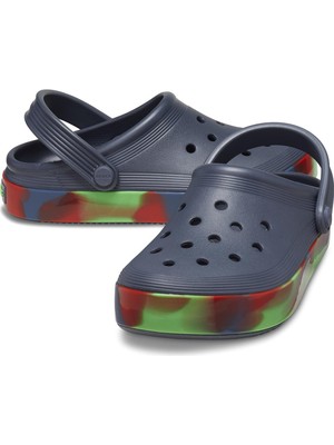 Crocs Off Court Glow Band Clog K Çocuk Terlik 209715-4NW Storm/multi