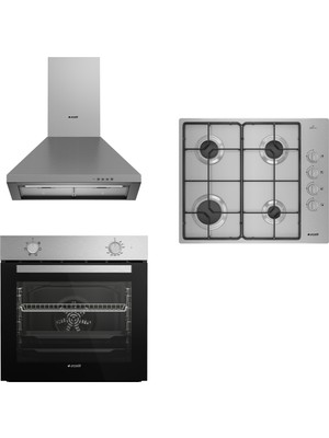 Arçelik Üçlü Gri Ankastre Set (P 27 Yı + Afm 130 I + Omd D 611 Eı)