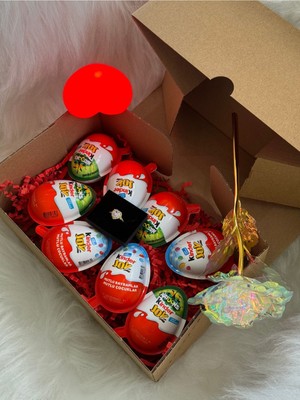 Errose 8 Adet Kinder Joy 1 Adet Yüzük Sonsuzluk Gülü
