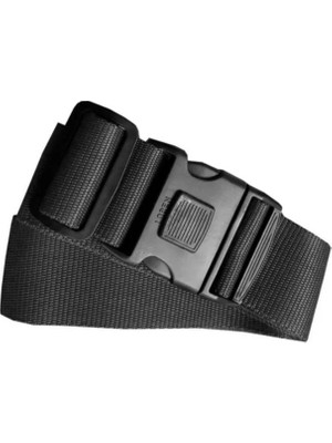 Metropolitan Valiz Bavul Çanta Emniyet Kemeri-Siyah, Kilitli, 2 Adet