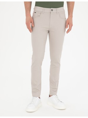 Pierre Cardin Erkek Taş Slim Fit Jean Pantolon 50287810-VR049